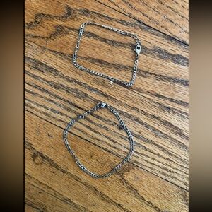 Silver Stacking Bracelets